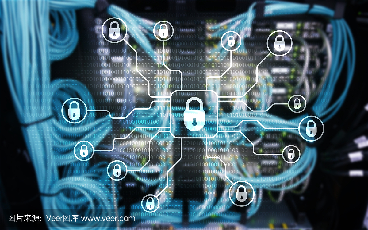 網(wǎng)絡安全、數(shù)據(jù)保護、信息隱私。互聯(lián)網(wǎng)和技術的概念。